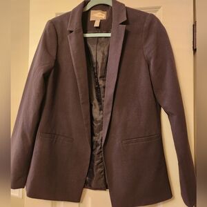 Womans Forever 21 Contemporary Fully Lined Blue Over Sized Career Blazer Size Xs
